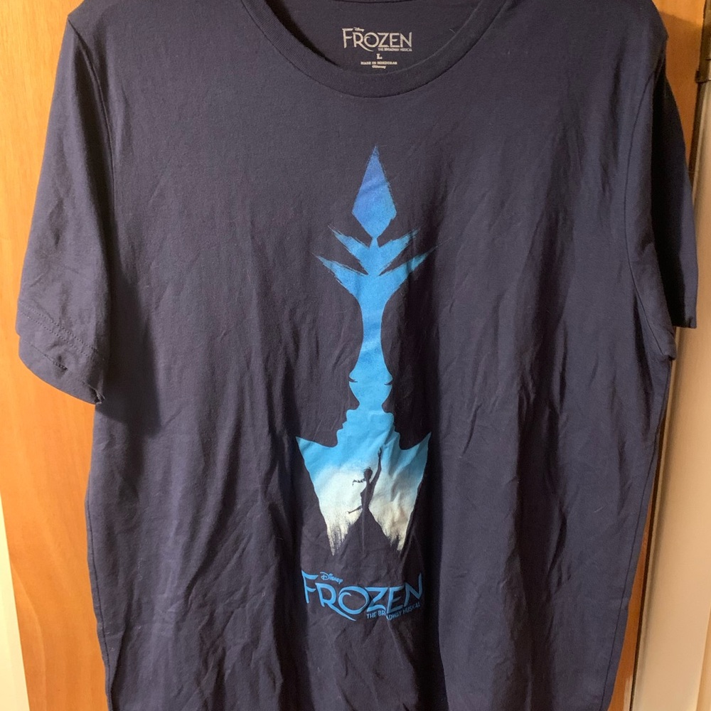 Frozen Broadway Disney Blue Elsa T-Shirt Large
